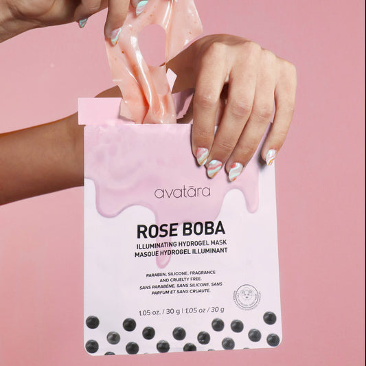 Rose Boba Illuminating Hydrogel Face Mask