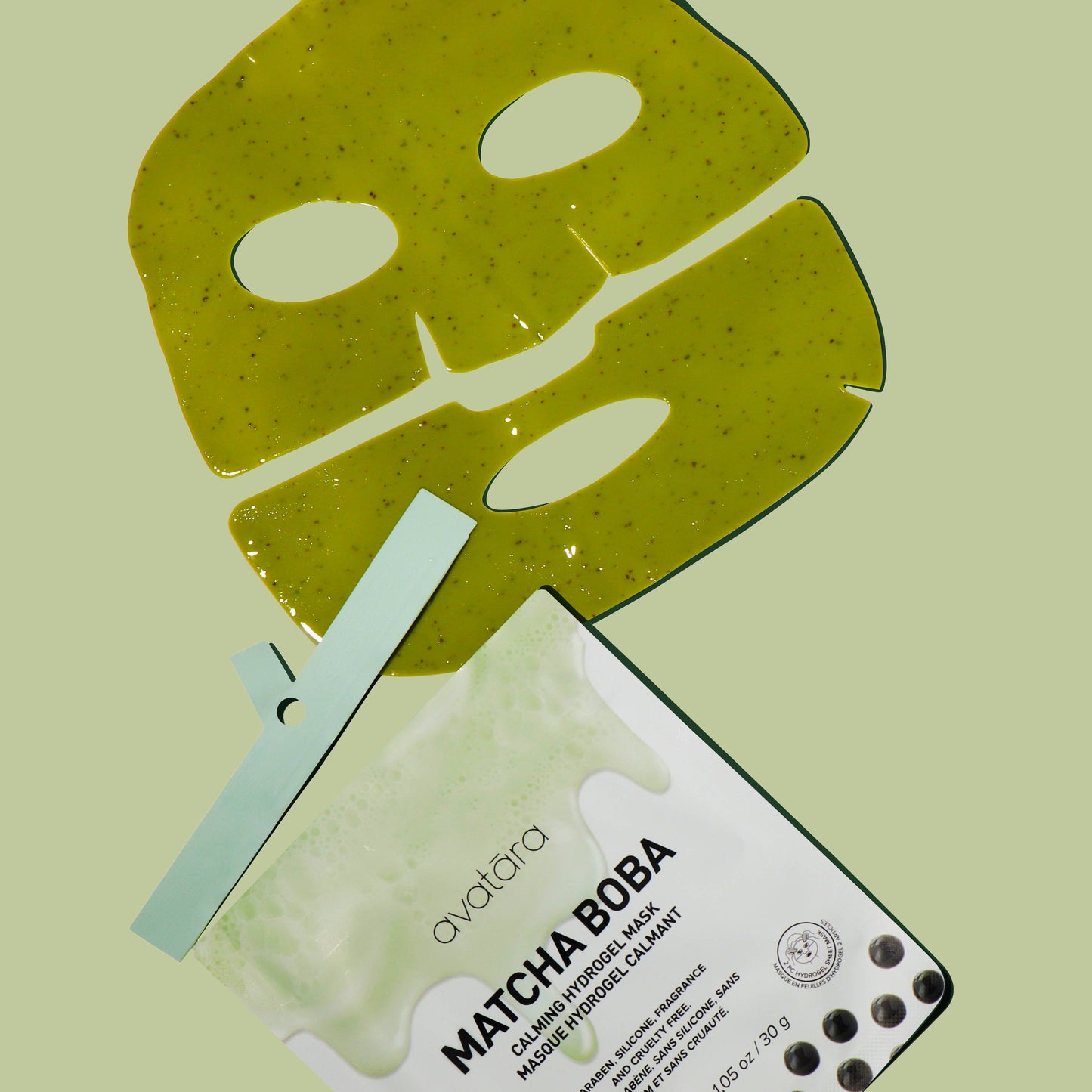 Matcha Boba Calming Hydrogel Face Mask