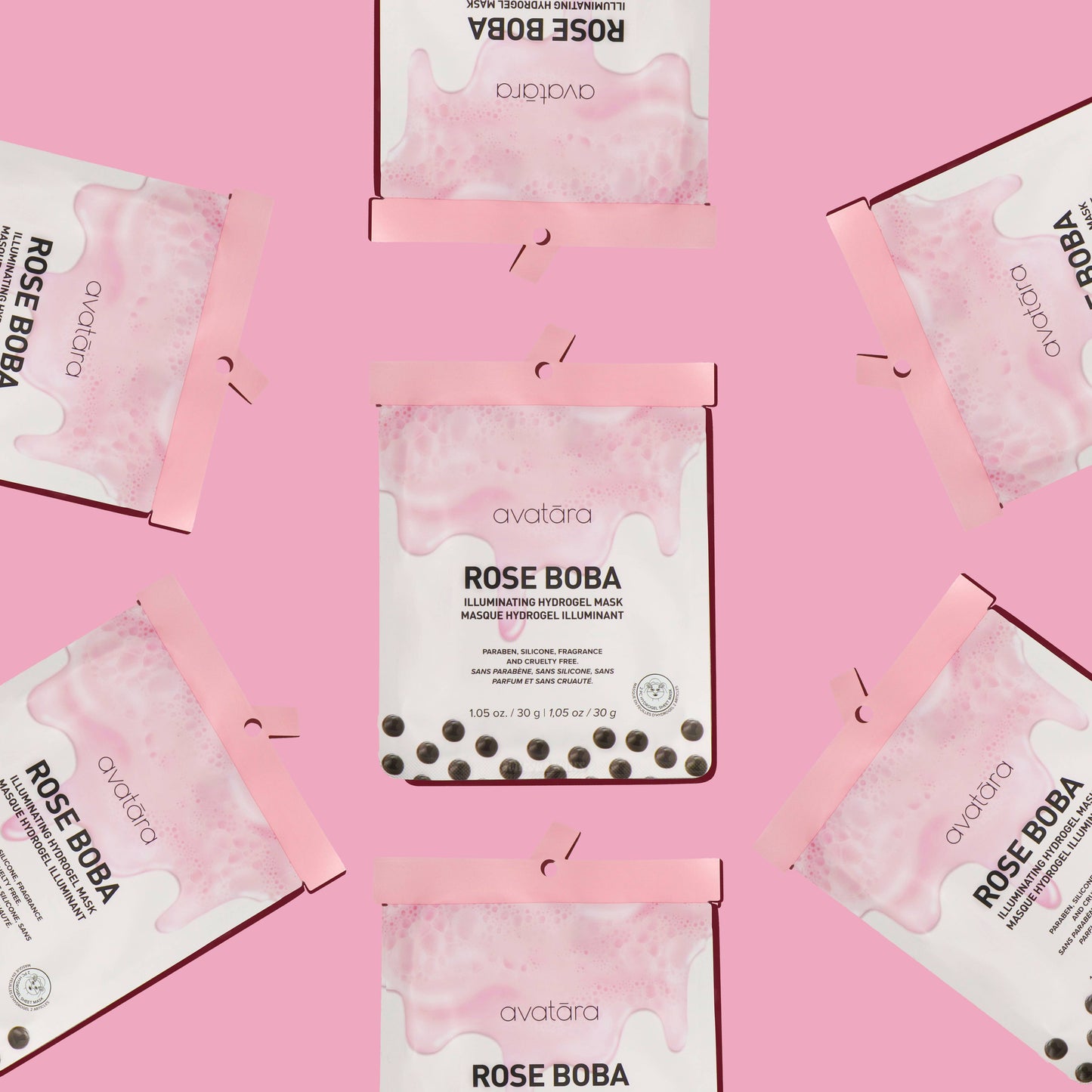 Rose Boba Illuminating Hydrogel Face Mask