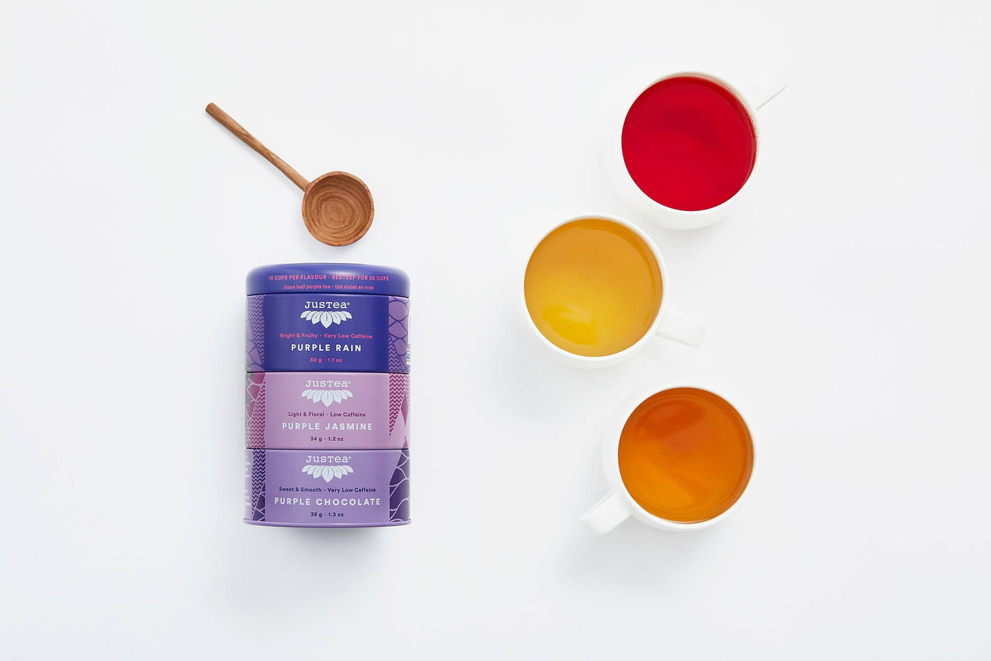 Purple Tea Trio Tin & Spoon - Organic
