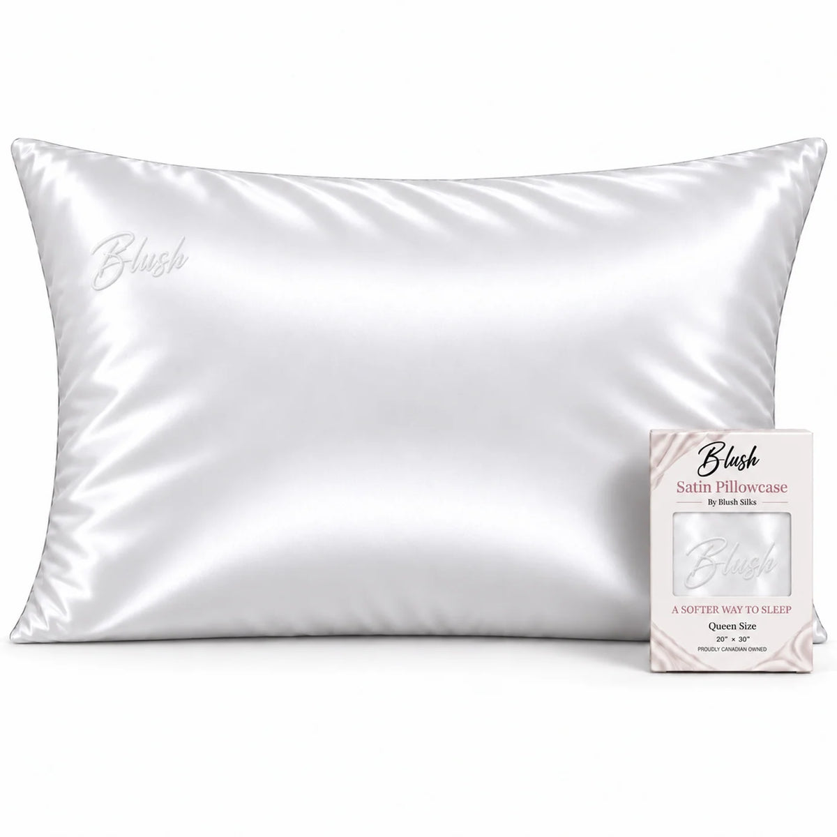 White Satin Pillowcase - Queen (Copy)